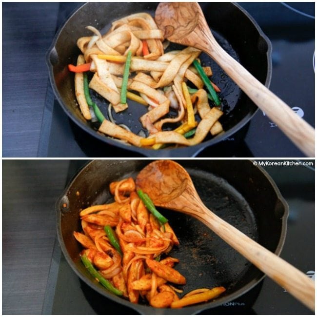 Make Korean fish cake side dish
