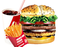 European burger combo 1