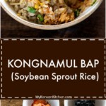 long collage photo - kongnamul bap