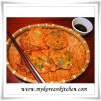 Gochujang Pancakes (JangTteok) | MyKoreanKitchen.com