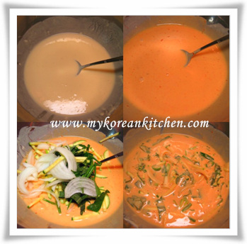 How to make gochujang pancake batter