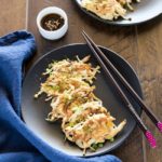 Korean enoki mushroom pancakes | MyKoreanKitchen.com