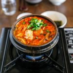 Sundubu Jjigae (Korean spicy soft tofu stew) | MyKoreanKitchen.com