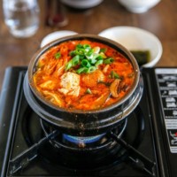 Sundubu Jjigae (Korean spicy soft tofu stew) | MyKoreanKitchen.com