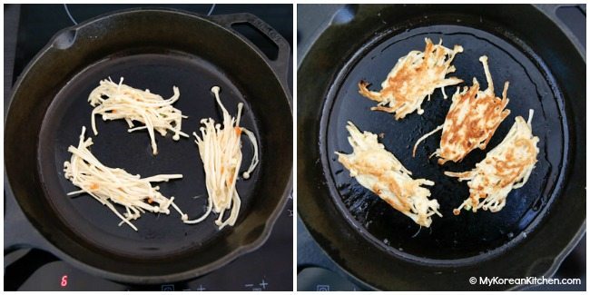 Pan fried mushrooms