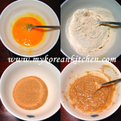 Preparation for butter cookies Preparation for butter cookies