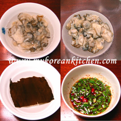 Radish and Oyster Preparation