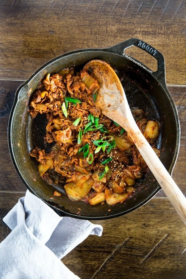 Kimchi Pork Stir Fry | MyKoreanKitchen.com