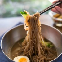 Mul Naengmyun (Korean Cold Noodle Soup) | MyKoreanKitchen.com