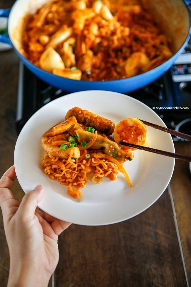 Rabokki - Ramen + Tteokbokki | MyKoreanKitchen.com