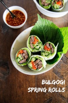 Bulgogi Spring Rolls | MyKoreanKitchen.com