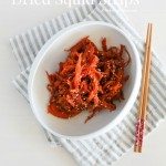 Korean Spicy Dried Squid Strips | MyKoreanKitchen.com