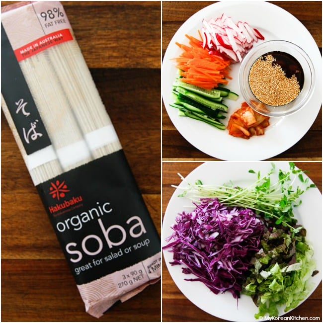 bibim guksu ingredients