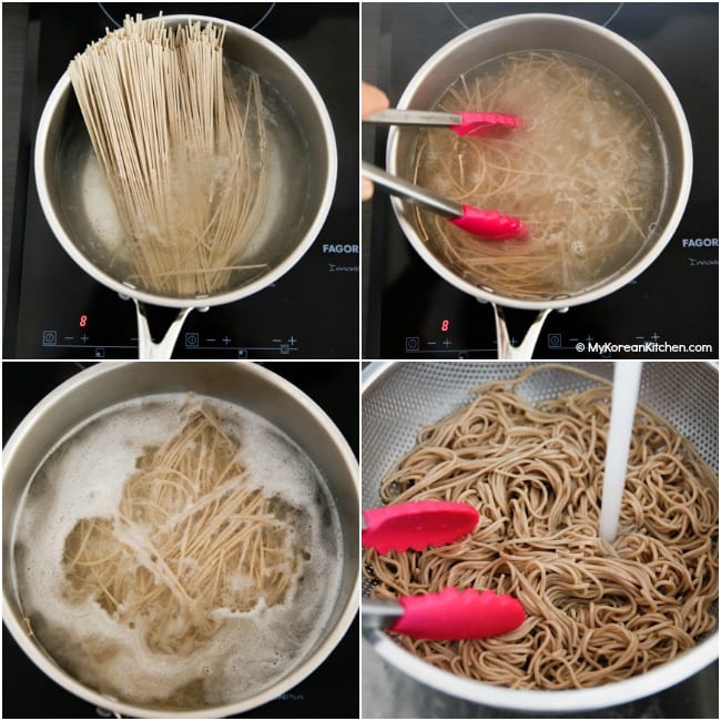 Boiling Soba Noodles