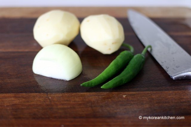 Korean Potato Pancakes ingredients