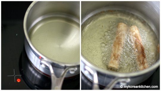 Frying Churros