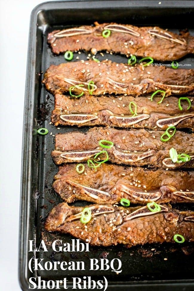 LA Galbi (Korean BBQ Short Ribs) | MyKoreanKitchen.com