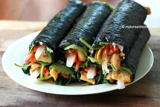 How to make inari roll (yubu kimbap)