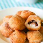 Chapssal donuts (Korean sweet red bean filled mochi donut balls) | MyKoreanKitchen.com
