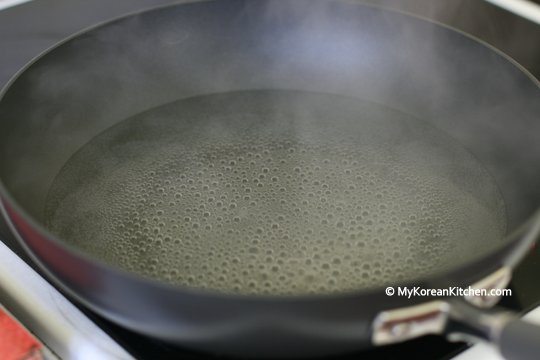 Boiling water