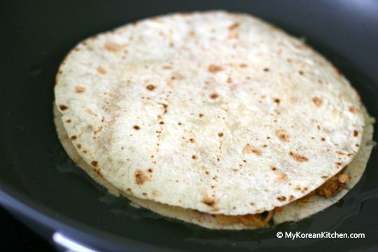 Dak Galbi Quesadilla