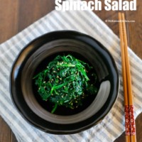 Simply Seasoned Korean Spinach Salad (Sigeumchi Namul) | MyKoreanKitchen.com