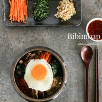 Bibimbap (Korean Mixed Rice with Meat and Assorted Vegetables) | MyKoreanKitchen.com