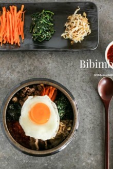 Bibimbap (Korean Mixed Rice with Meat and Assorted Vegetables) | MyKoreanKitchen.com