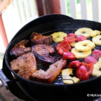 Char-grilled Korean Style BBQ Pork Chops and Artisan Korean Meat Giveaways