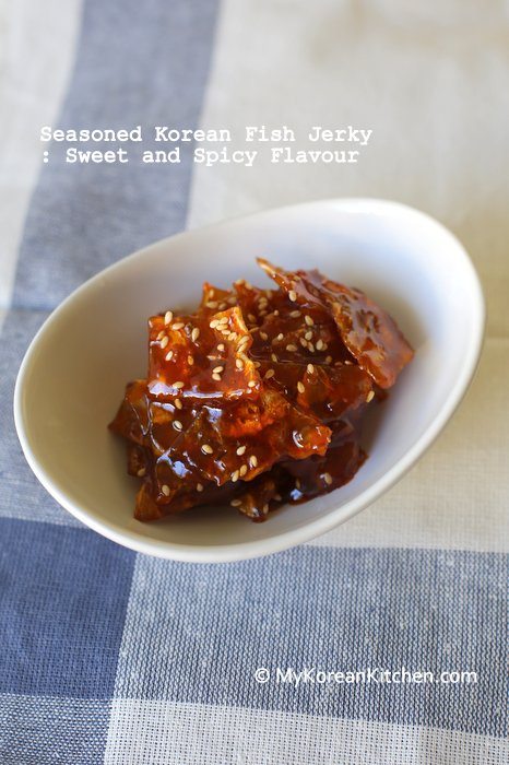 Seasoned Korean Fish Jerky - Sweet and Spicy