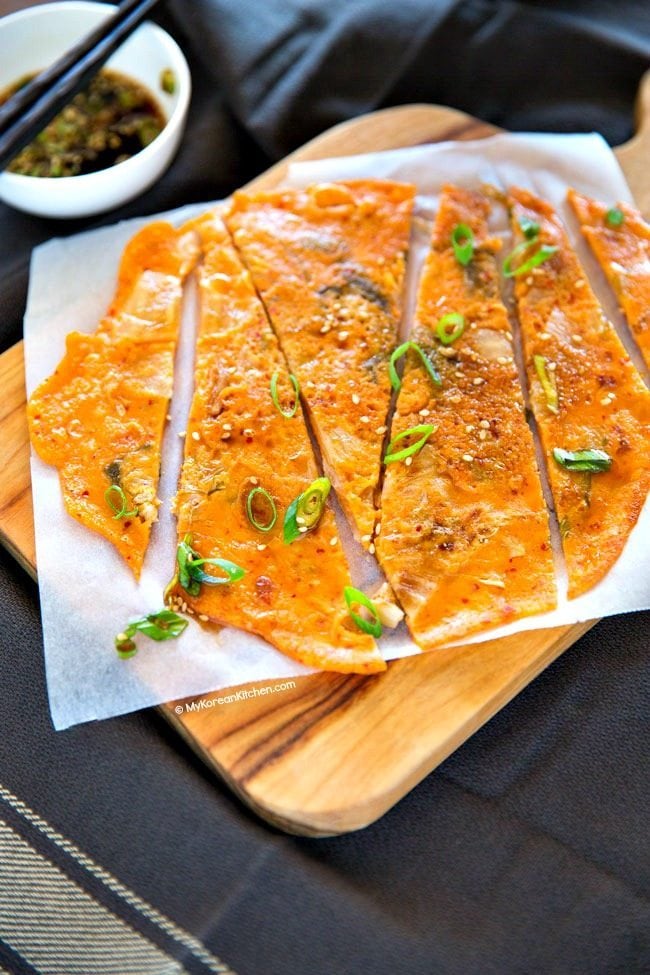 Kimchi Pancake (Kimchi Jeon) | MyKoreanKitchen.com