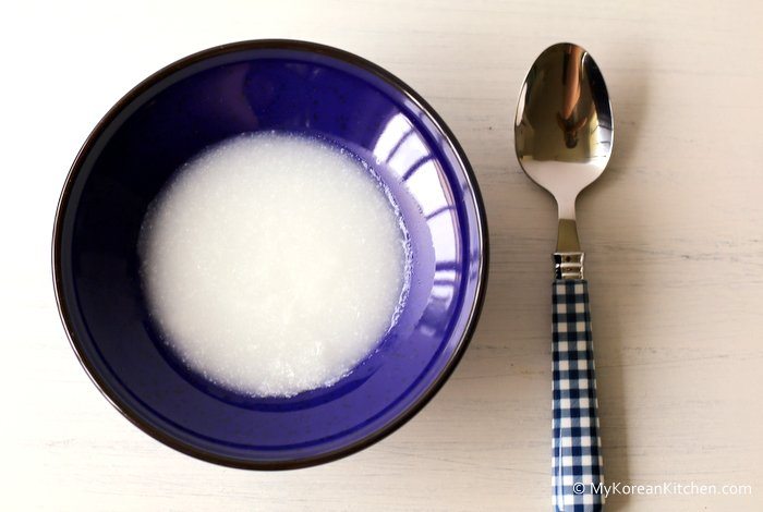 Korean Style Rice Porridge (Ssal-Mium)