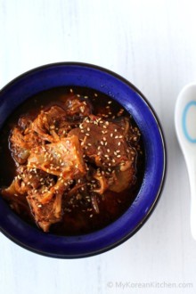 low Cooker Kimchi Stew with Beef | MyKoreanKitchen.com