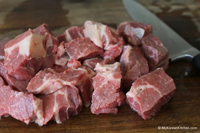 Step 1. Cut the beef