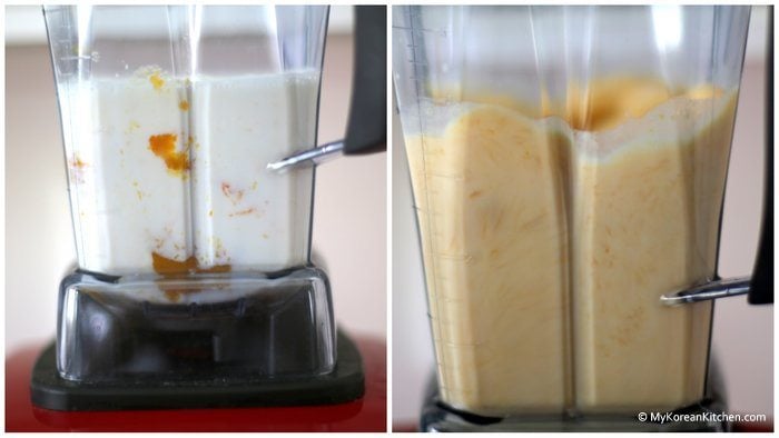 Step 2. Blending pumpkin