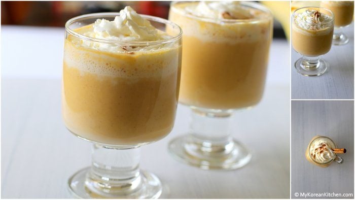 Step 4. Serving pumpkin spice latte