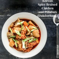 Slow Cooker Korean Spicy Braised Chicken and Potatoes (Dakdoritang) | MyKoreanKitchen.com