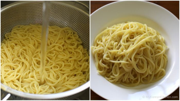 Korean Black Bean Sauce Noodles (Jajangmyeon) | MyKoreanKitchen.com