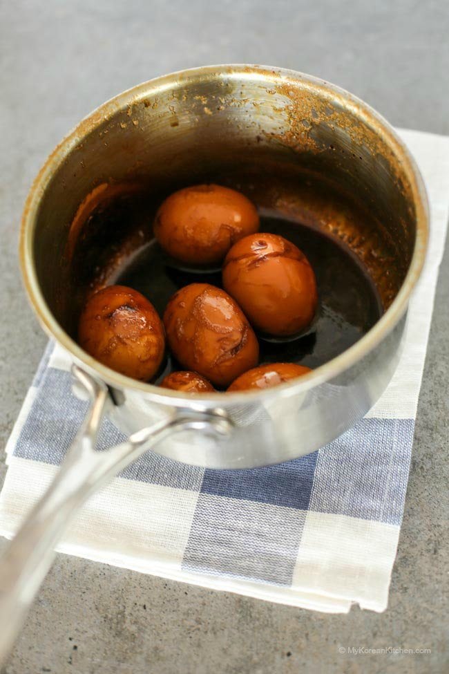 Korean Style Braised Eggs | MyKoreanKitchen.com