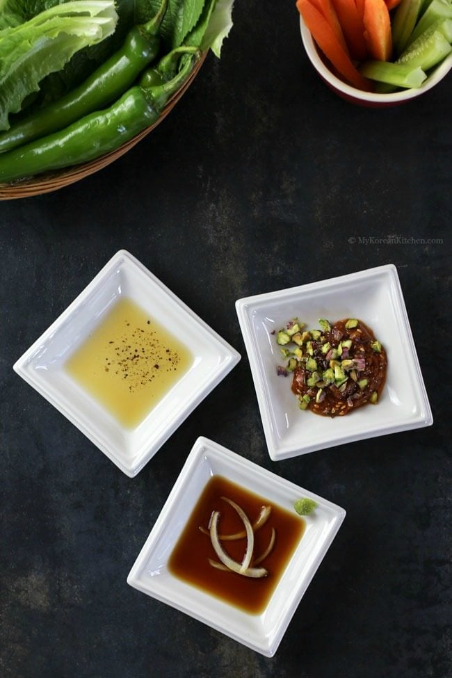 Three Ultimate Korean BBQ Dipping Sauces | MyKoreanKitchen.com