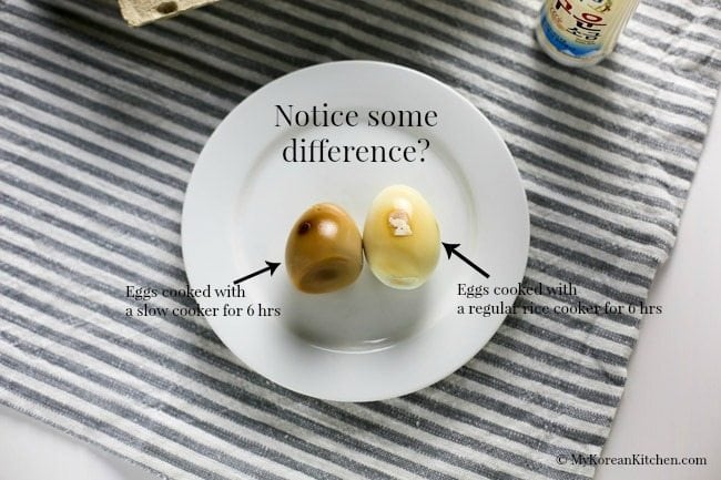 How to Make Korean Sauna Style Eggs with a Slow Cooker | MyKoreanKitchen.com