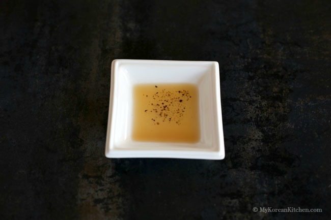 The ultimate Korean BBQ Dipping sauce #2. Sesame oil, salt and pepper sauce | MyKoreanKitchen.com