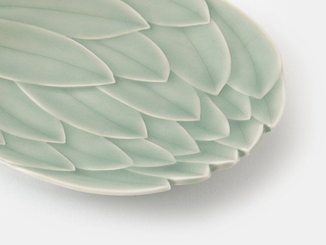 Korean Celadon Decorative Flower Plates Korean Celadon Decorative Flower Plates