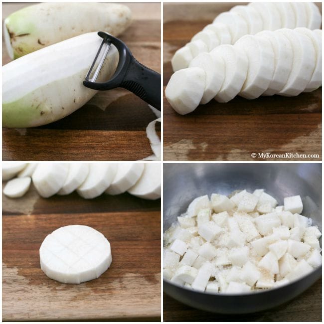 How to make authentic Korean cubed radish Kimchi (KKakdugi) | MyKoreanKitchen.com