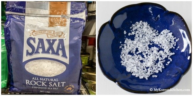 Essential Korean Cooking Ingredients: Rock salt | MyKoreanKitchen.com