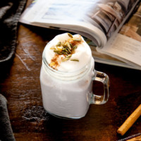 Sweet Potato Latte | MyKoreanKitchen.com