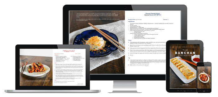 The Banchan Cookbook on modern device - reduced