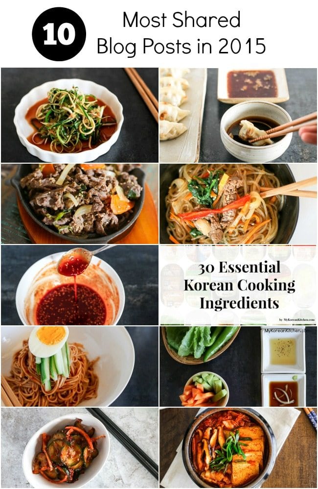 10 Most Shared Blog Posts in 2015 | MyKoreanKitchen.com