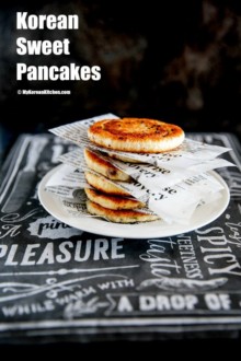 How to make popular Korean winter street food - Korean sweet pancakes (Hotteok). It's the ultimate sweet comfort! | MyKoreanKitchen.com