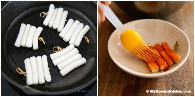 Korean rice cake skewers (Tteeok Kkochi) | MyKoreanKitchen.com